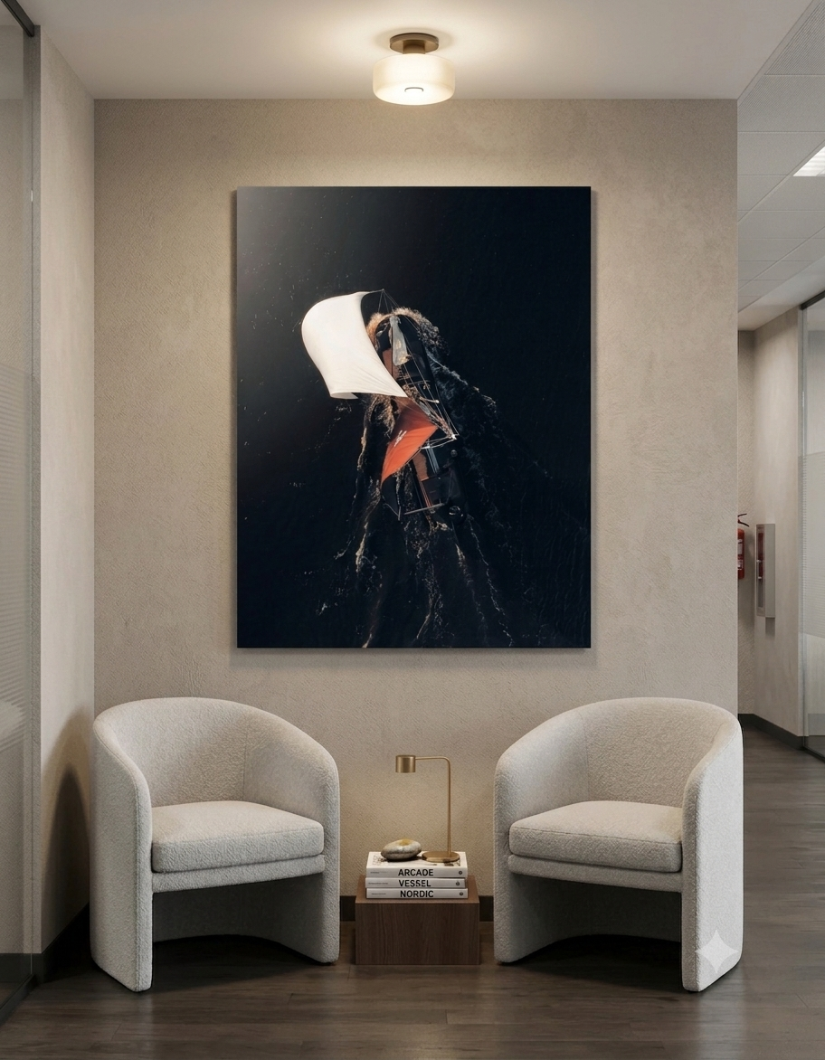 Canvas van De Vijf Gebroeders windmolens in Genemuiden, luchtfoto DutchDroneBird